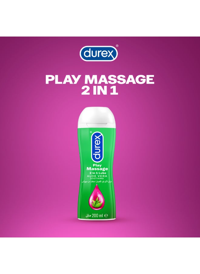 Durex - Play Massage 2 In 1 Lubricant Soothing Aloe Vera, Assorted 200ml - Image 1