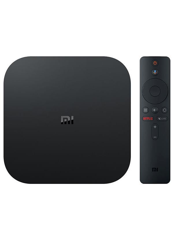 شاومي مي بوكس S بدقة 4K HDR يعمل بنظام أندرويد أسود - Image 1
