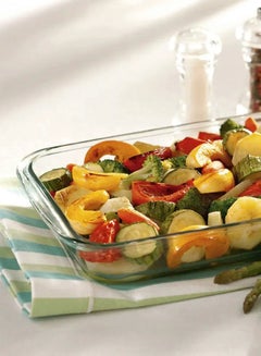Marinex 3-Piece Bakeware Pan Set Clear Small 1x1.6, Medium 1x2.2, Large 1x2.9Liters  - Image 3