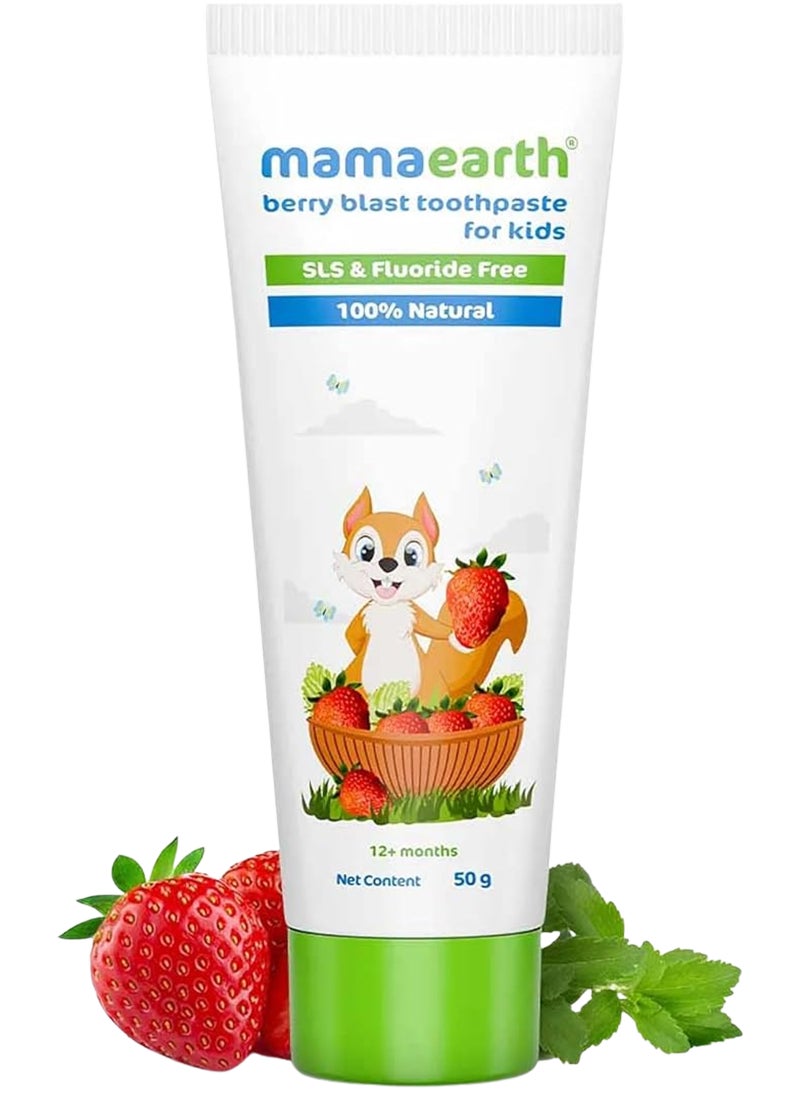 Mamaearth Natural Berry Blast Toothpaste For Kids 50 g - Image 3