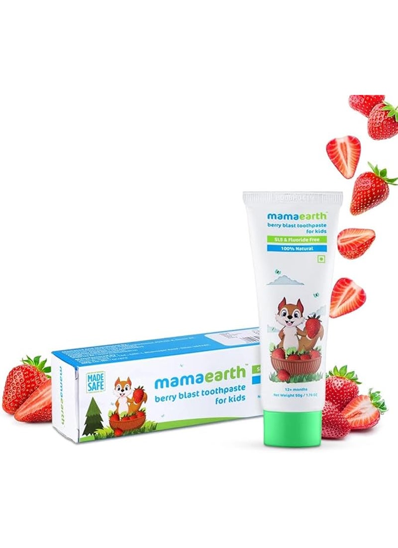 Mamaearth Natural Berry Blast Toothpaste For Kids 50 g - Image 4
