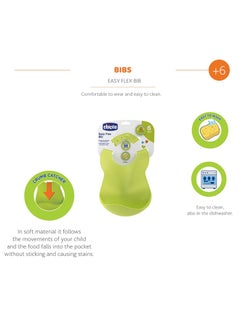 Chicco Easy Flex Bib 6M+, Neutral  - Image 4