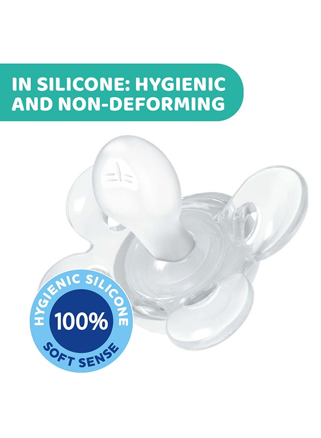 Chicco - PhysioForma Comfort Silicone Soother 6-16M 1Pc, Blue - Image 1