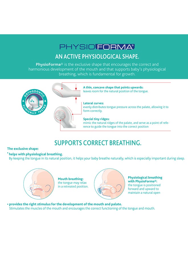 Chicco - PhysioForma Comfort Silicone Soother 6-16M 1Pc, Blue - Image 1