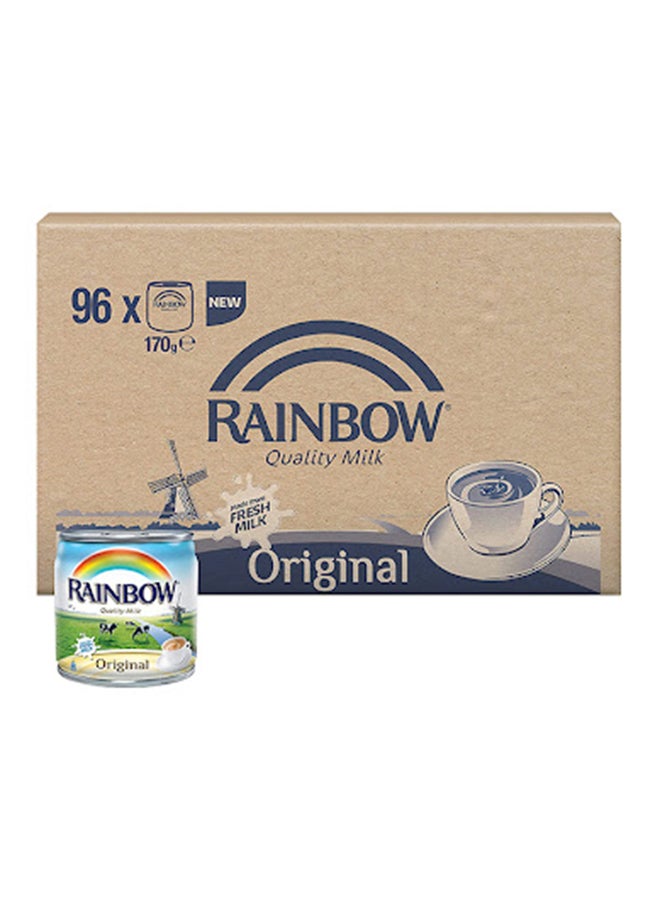 Rainbow Evaporated Milk 170grams Pack of 96 - Image 1
