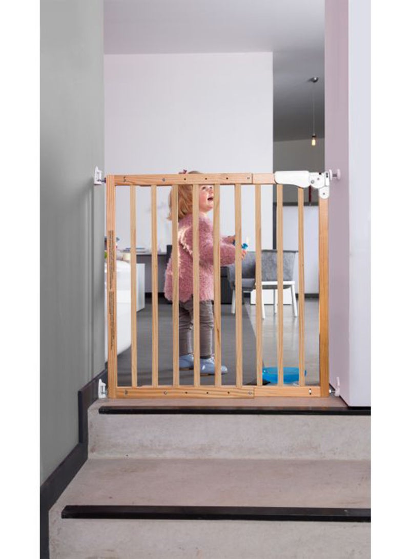 CHILDHOME Maestro Door Stairgate - 73,5 - 104 Cm, Wood - Natural Brown  - Image 2