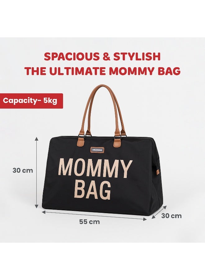 CHILDHOME Mommy Bag, Functional Large Baby Diaper Bag, Travel Hospital Bag For Baby Care - Image 3