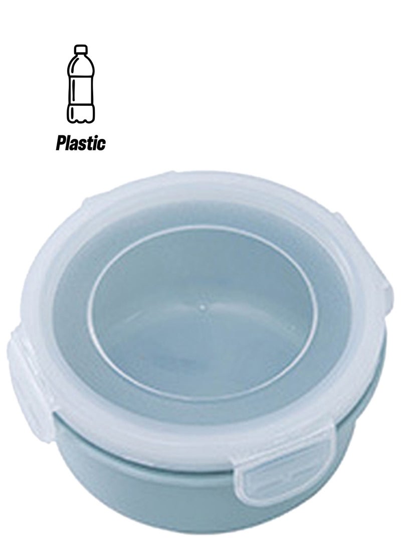 شاربدو علبة طعام مستديرة شفاف/أزرق