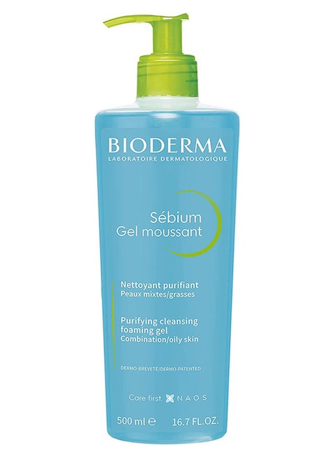 Sebium Moussant Purifying Cleansing Foaming Gel Blue 500ml
