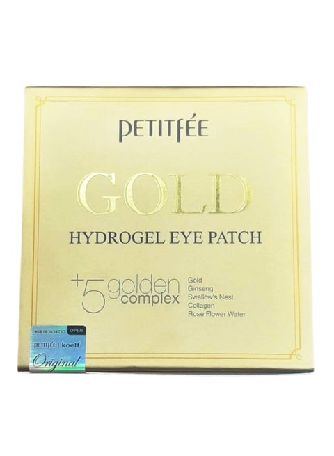 Gold Hydrogel Eye Patch, 60 Patches Packaging May Vary Clear 181grams