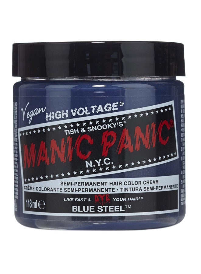 Manic Panic High Voltage Semi-Permanent Hair Color Cream Blue Steel 118ml