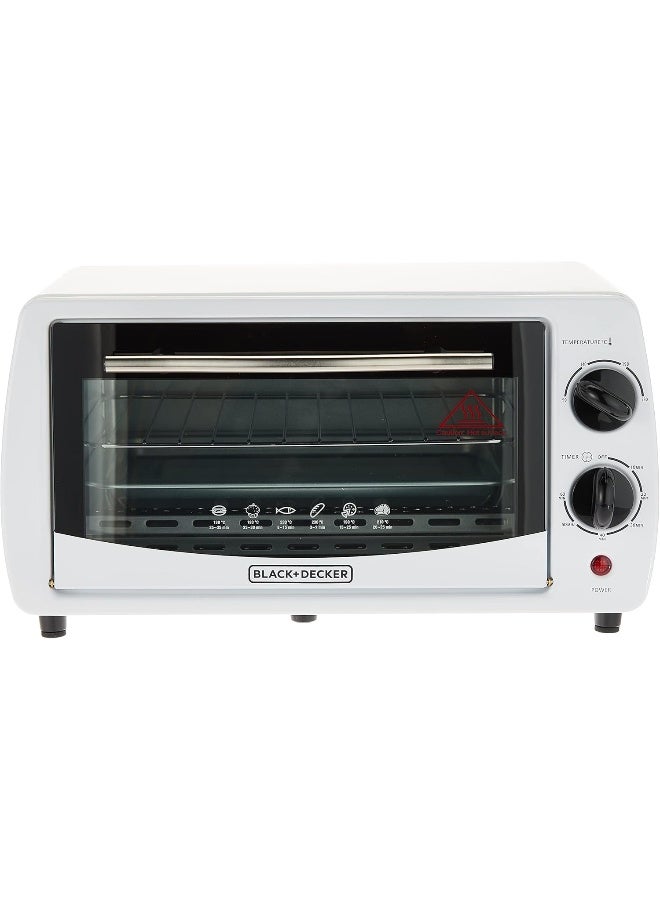 بلاك اند ديكر فرن تحميص مع زجاج مزدوج من بلاك اند ديكر 9 L 800 W TRO9DG-B5 أبيض - Image 3