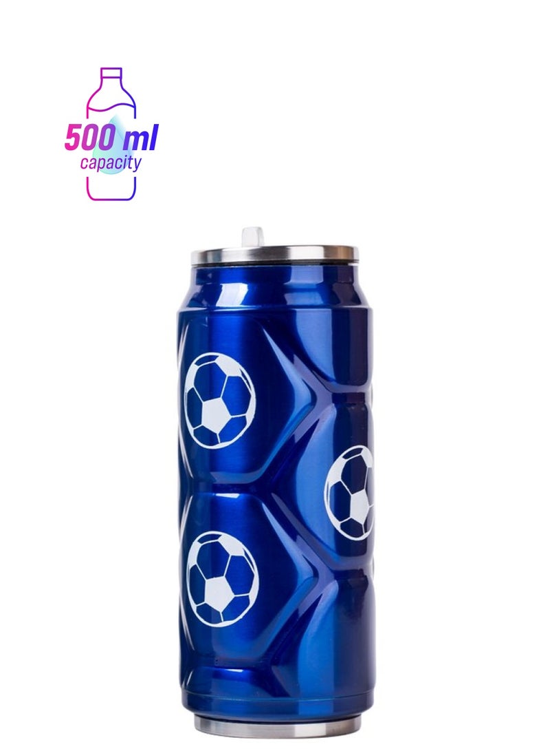 مارزو وعاء للمشروبات أزرق/ أبيض 500ملليلتر