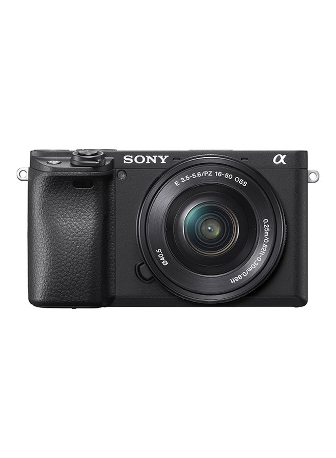 Sony Alpha A6400 Mirrorless Camera With 16-50 Lens Kit, Compact Aps-C Interchangeable Lens Digital Camera With Real-Time Eye Auto Focus, 4K Video & Flip Up Touchscreen, Ilce-6400Lb - Image 1