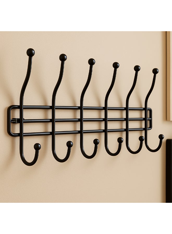 ALMUFARREJ Wall Mounted Hook Hanger Black 56cm - Image 2