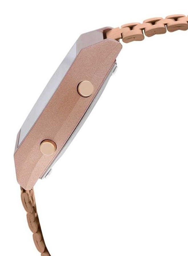 كاسيو ساعة يد رقمية مقاومة للماء من مجموعة فينتاج يوث طراز B640WC-5ADF - قياس 35 مم - لون ذهبي وردي للنساء - Image 3