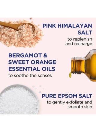 Pink Himalayan Salt Scrub to Restore & Replenish - Gently Exfoliates & Smoothes Skin with Bergamot & Sweet Orange Oils Pink 454grams - view 5