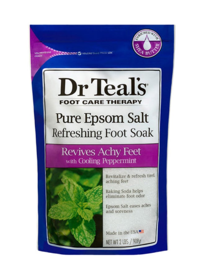 Dr Teal's Pure Epsom Salt Foot Soak With Cooling Peppermint 909grams  - Image 1