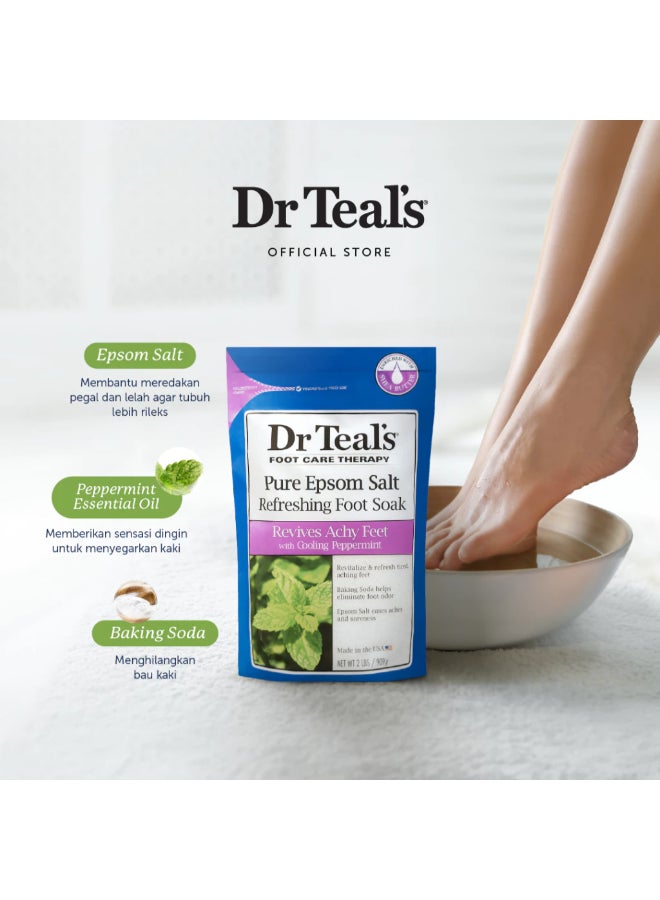 Dr Teal's Pure Epsom Salt Foot Soak With Cooling Peppermint 909grams  - Image 3