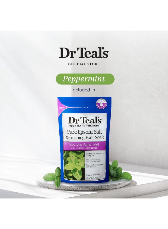 Dr Teal's Pure Epsom Salt Foot Soak With Cooling Peppermint 909grams  - Image 4
