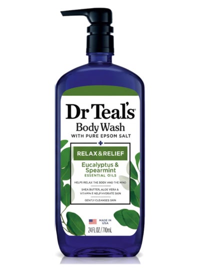 Dr Teal's Epsom Salt Body Wash with Eucalyptus & Spearmint for Relax & Relief