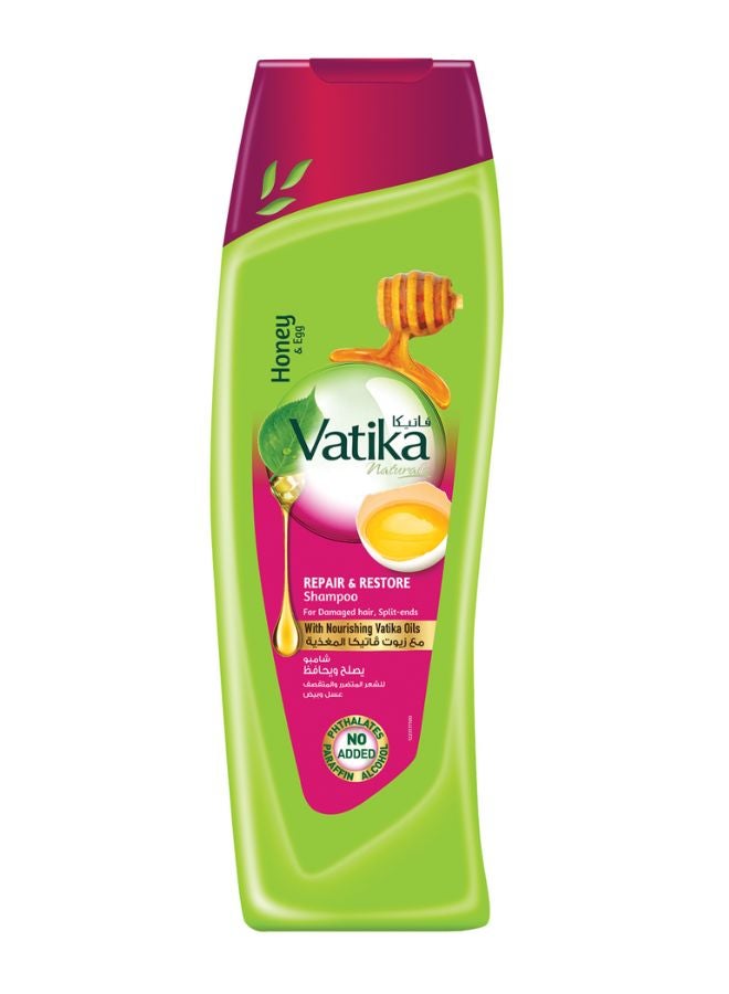 Dabur - Repair And Restore Shampoo Enriched With Egg And Honey For Damaged Hair And Splitends 200ml - Image 1