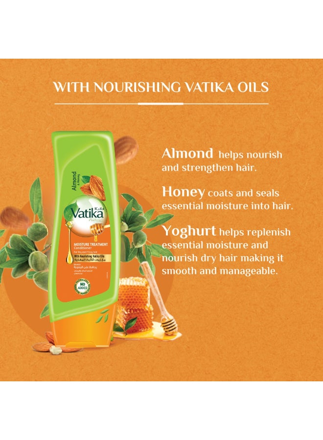 Dabur Moisture Treatment Conditioner Enriched With Almond And Honey For Dry And Frizzy Hair 200ml  - Image 4
