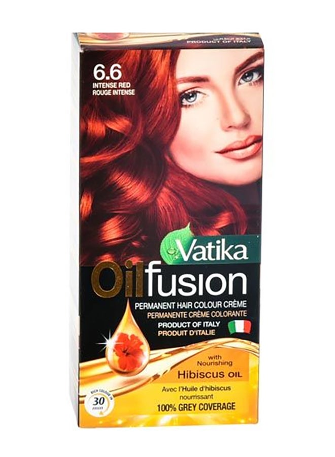 Permanent Hair Color Creme Colouring Cream Tube 40ml + Developer Milk Bottle 60ml With Gloves Intense Red 100ml