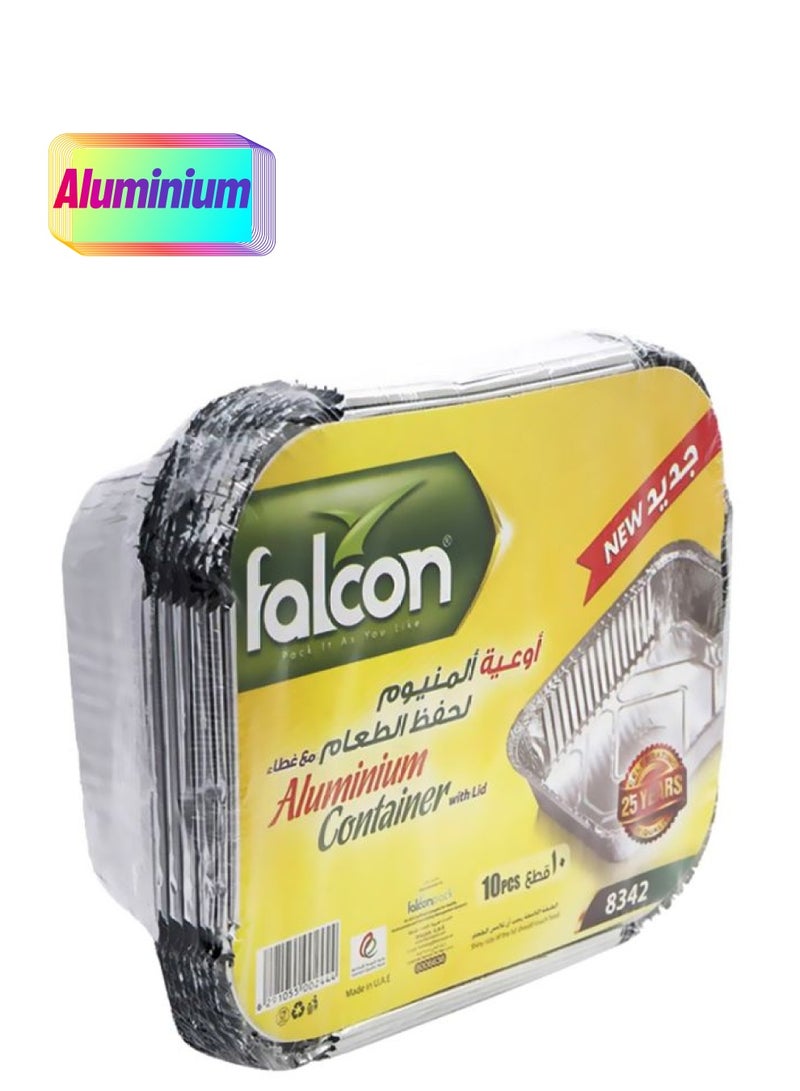 فالكون أوعية لحفظ الطعام طراز 8342 من 10 قطع فضي - Image 1