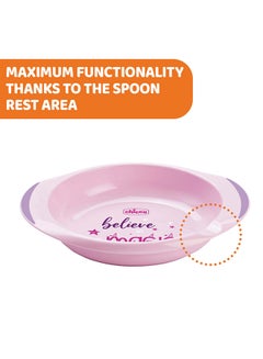 Chicco Dish Set 12M+ Assorted: Pink  - Image 2