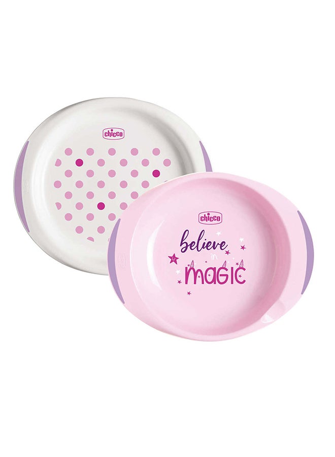 Chicco - Dish Set 12M+ Assorted: Pink - Image 1
