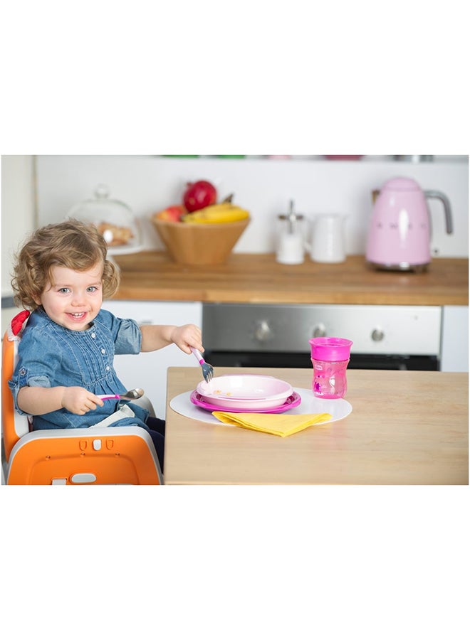 Chicco - Dish Set 12M+ Assorted: Pink - Image 1