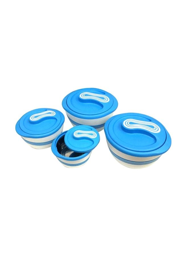 Winsor 4-Piece Palazio Matt Casserole Set Blue 1st Casserole Dish 500, 2nd Casserole Dish 1000, 3rd Casserole Dish 1500, 4th Casserole Dish 2500ml 
