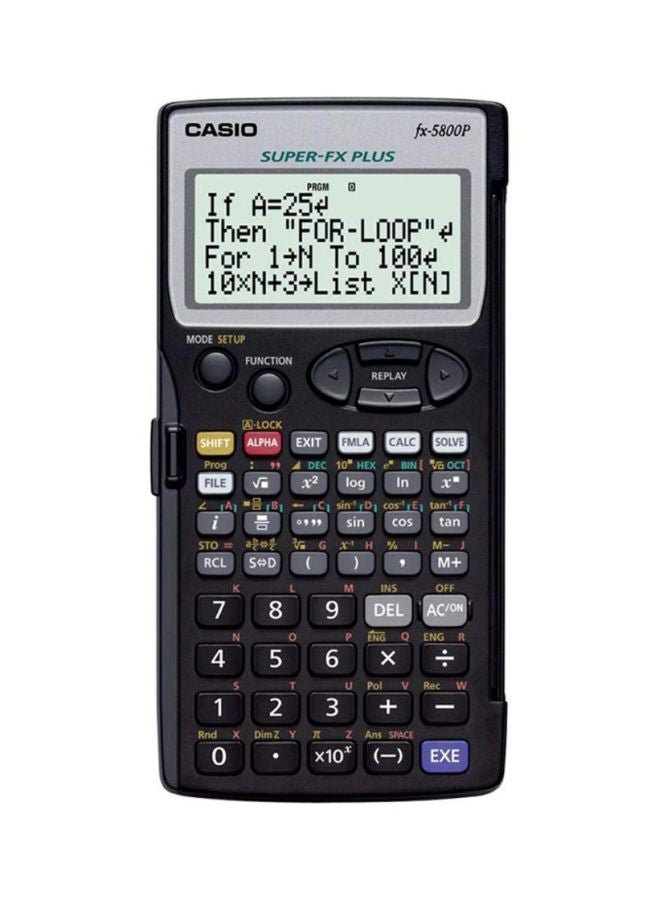كاسيو آلة حاسبة علمية قابلة للبرمجة أسود - Image 1