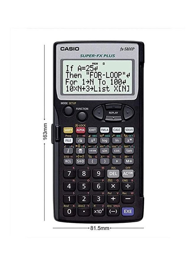 كاسيو آلة حاسبة علمية قابلة للبرمجة أسود - Image 3