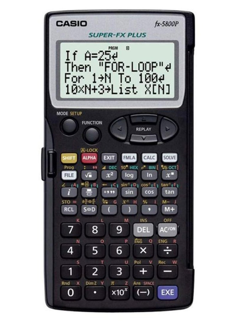 كاسيو آلة حاسبة علمية قابلة للبرمجة أسود - Image 1
