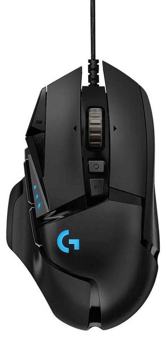 Logitech G502 Hero High Performance Wired Gaming Mouse, Hero 25K Sensor, 25,600 DPI, RGB, Adjustable Weights, 11 Programmable Buttons, On-Board Memory, PC And Mac - Image 1