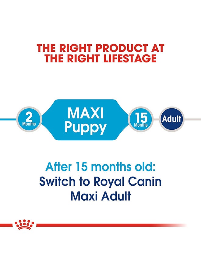 ROYAL CANIN Maxi Puppy Dog Food 4kg - Image 4