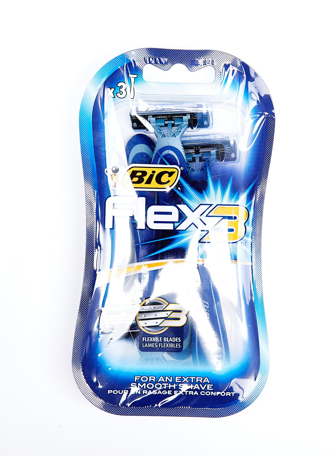 Bic Flex3 Shaving Razor 3 Pieces multicolour