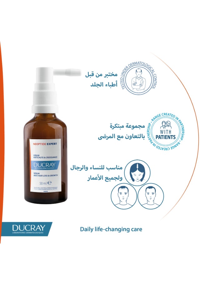 DUCRAY - Neoptide Expert Anti-hair loss And growth serum Multicolour 100ml - Image 1