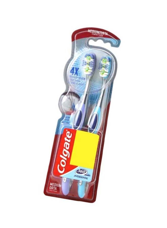 Buy Colgate 360 Interdental Toothbrush, 1 Pcs + 1 Free Online | 15 ...