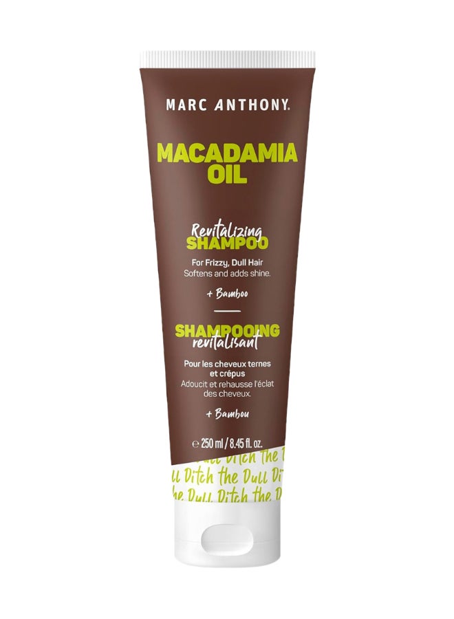 Marc Anthony Macadamia Oil Revitalizing Shampoo, Infused With Bamboo, Softens And Adds Shine, 250Ml Multicolour 250ml - Image 1