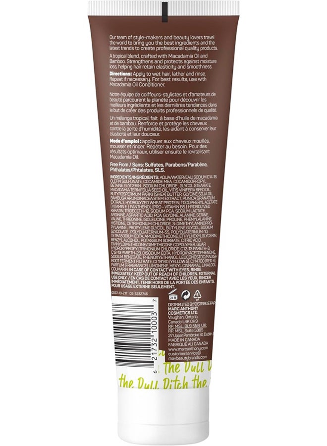 Marc Anthony Macadamia Oil Revitalizing Shampoo, Infused With Bamboo, Softens And Adds Shine, 250Ml Multicolour 250ml - Image 2