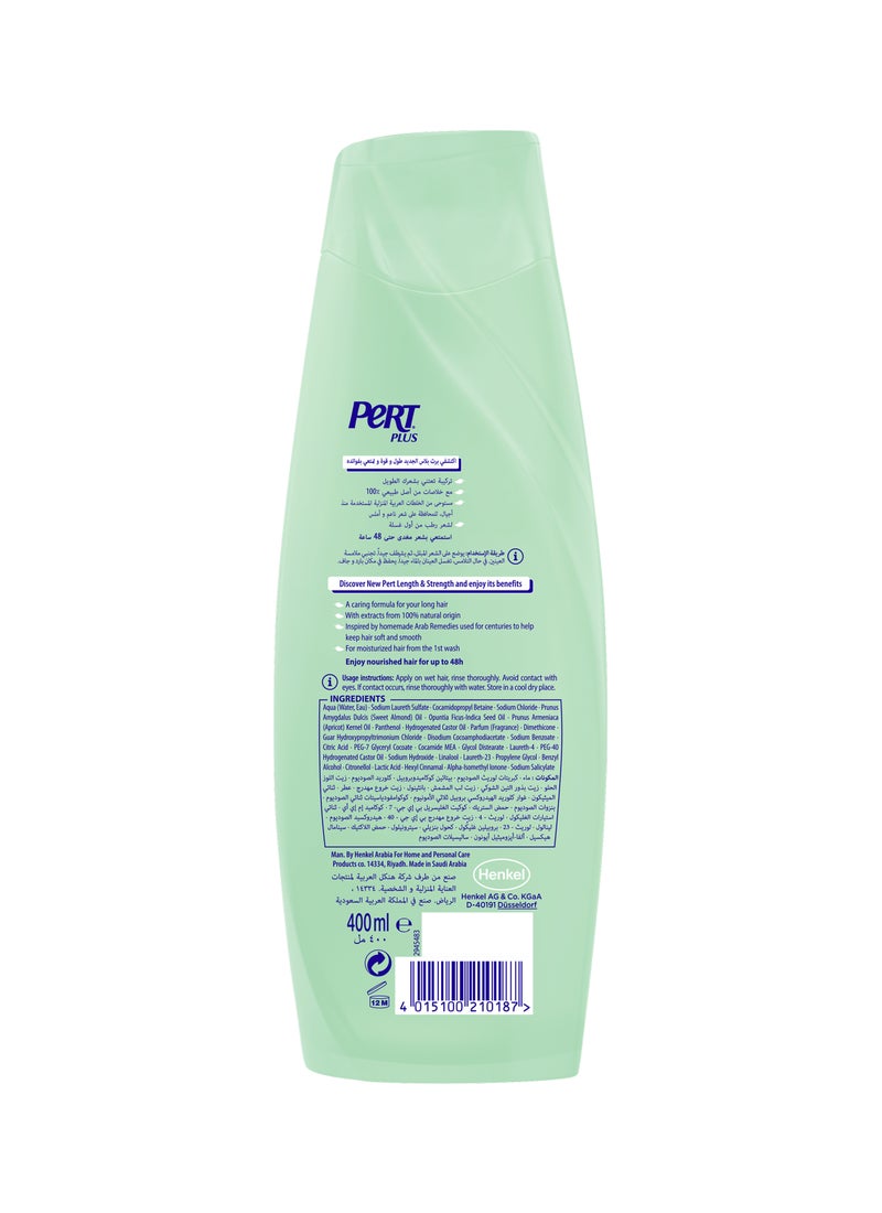 PERT PLUS Length And Strength Shampoo With Almond Oil And Barbary Fig 400ml - Image 2