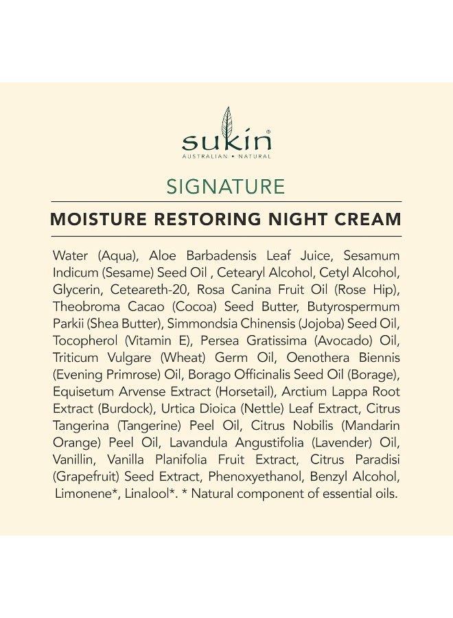 Sukin - Moisture Restoring Night Cream Multicolour 120ml - Image 1