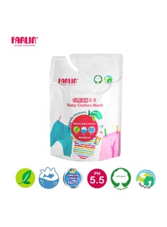 FARLIN Clean 2.0 Baby Clothing Detergent Refill Pack 800ml – Gentle, Hypoallergenic And Stain-Removing Laundry Liquid  - Image 2