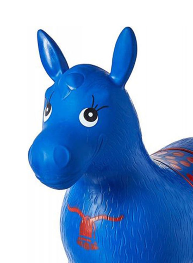 Horse Hopper Inflatable Jumping And Ride-On Bouncing Toy For Kids, Blue - Image 3