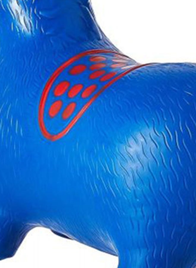 Horse Hopper Inflatable Jumping And Ride-On Bouncing Toy For Kids, Blue - Image 4