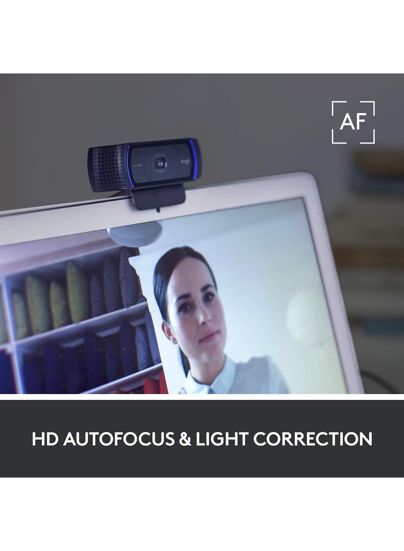 Logitech - C920 Hd Pro Webcam Black - Image 1
