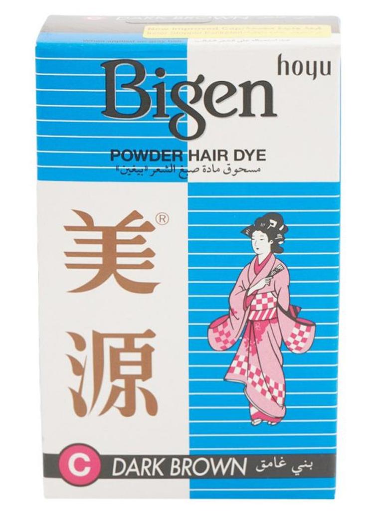 Bigen Powder Hair Dye C Dark Brown - Image 1